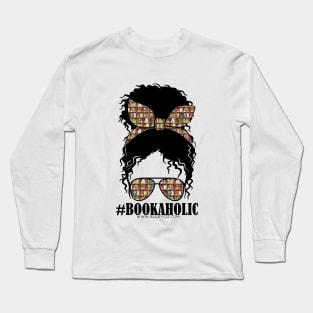 Bookaholic Curly Hair Long Sleeve T-Shirt